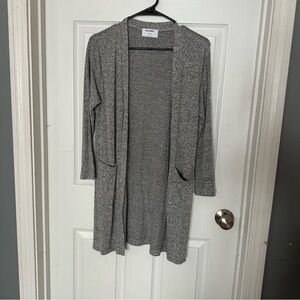 Old Navy Heather Gray Open Front Cardigan Sweater